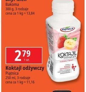Koktajl odżywczy truskawka banan Piątnica promocja