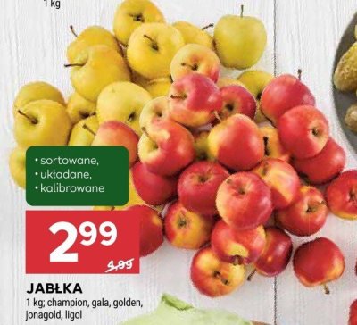Jabłka champion, gala, golden, jonagold, ligol promocja w Stokrotka