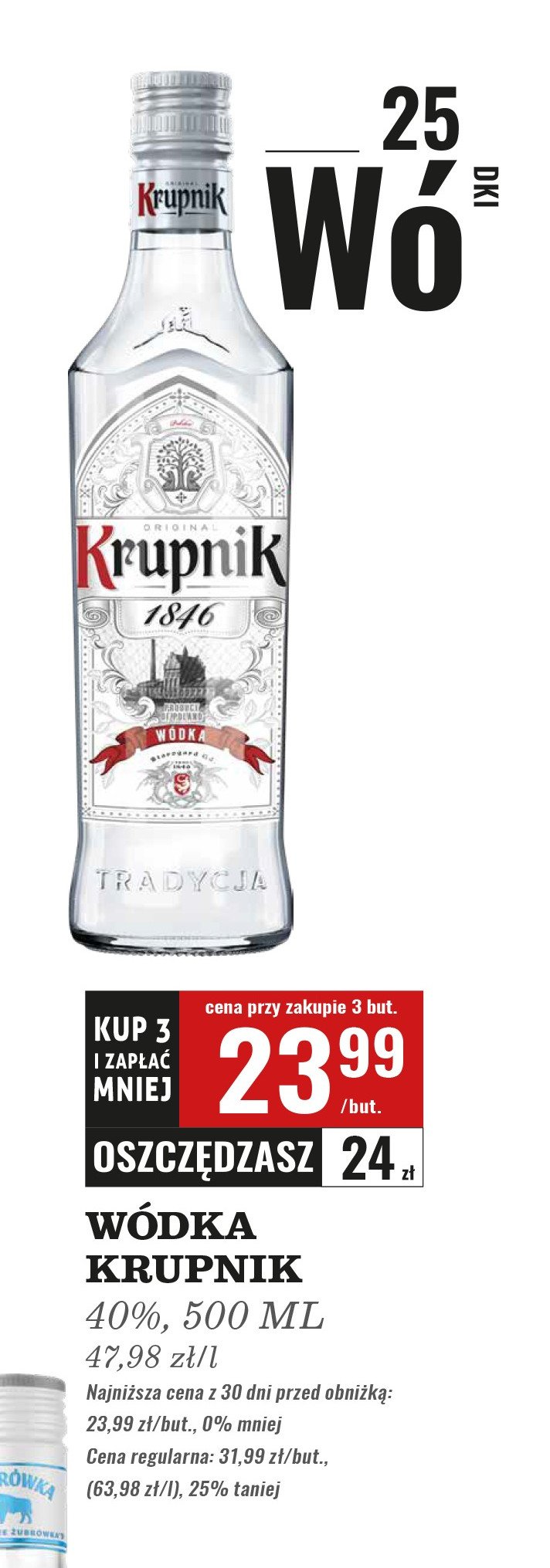 Wódka Krupnik 1846 promocja w Biedronka