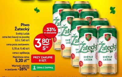 Piwo Żatecký Světlý Ležák promocja w Żabka