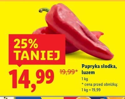 Papryka słodka, luzem promocja w Lidl