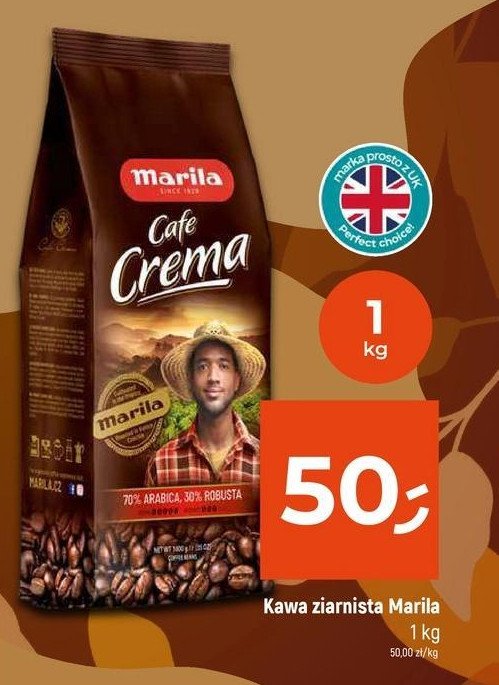 Kawa Marila cafe crema promocja