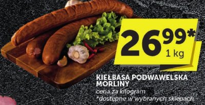 Kiełbasa podwawelska Morliny promocja w ABC
