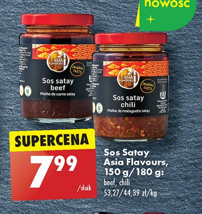 Sos satay chili Asia flavours promocja