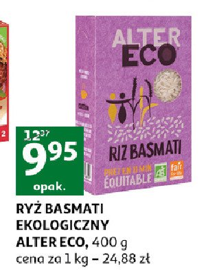 Ryż basmati ekologiczny ALTER ECO promocja