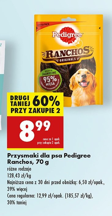 Przysmak dla psa originals jagnięcina Pedigree ranchos promocja