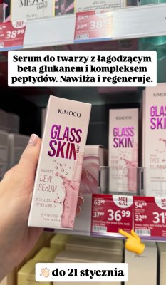 Serum do twarzy Kimoco Glass Skin Radiant Dew  promocja w Rossmann