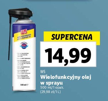 Olej wielofunkcyjny w sprayu W5 promocja
