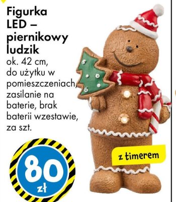 Figurka LED – piernikowy ludzik ok. 42 cm promocja w Tedi