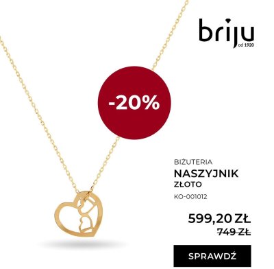 Naszyjnik złoto promocja w Briju