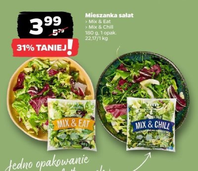 Mieszanka sałat Mix & Chill Netto promocja w Netto