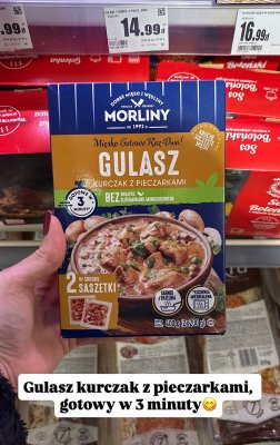 Gulasz kurczak z pieczarkami promocja w Intermarche