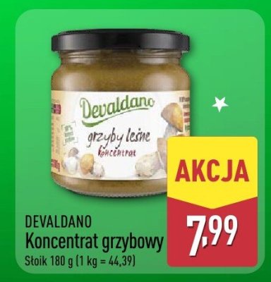 Koncentrat grzybowy Devaldano promocja w Aldi