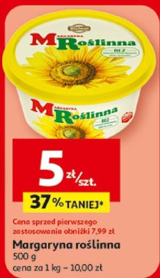 Margaryna roślinna Auchan promocja w Auchan