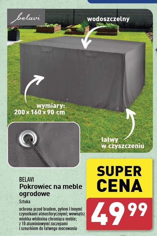 Pokrowiec na meble ogrodowe 200 x 160 x 90 cm promocja