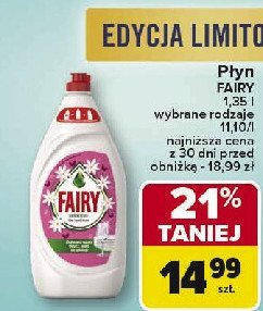 Płyn do mycia naczyń kwiatki Fairy promocja