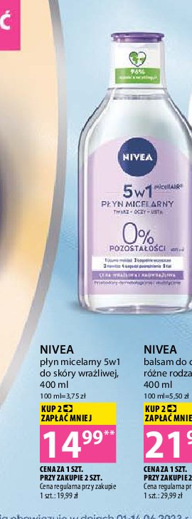Płyn micelarny formuła 3w1 cera wrażliwa i nadwrażliwa