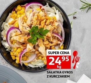 Sałatka gyros z kurczakiem promocja w Dino