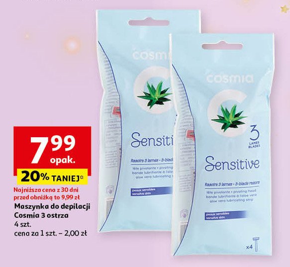 Maszynka do golenia Cosmia promocja w Auchan