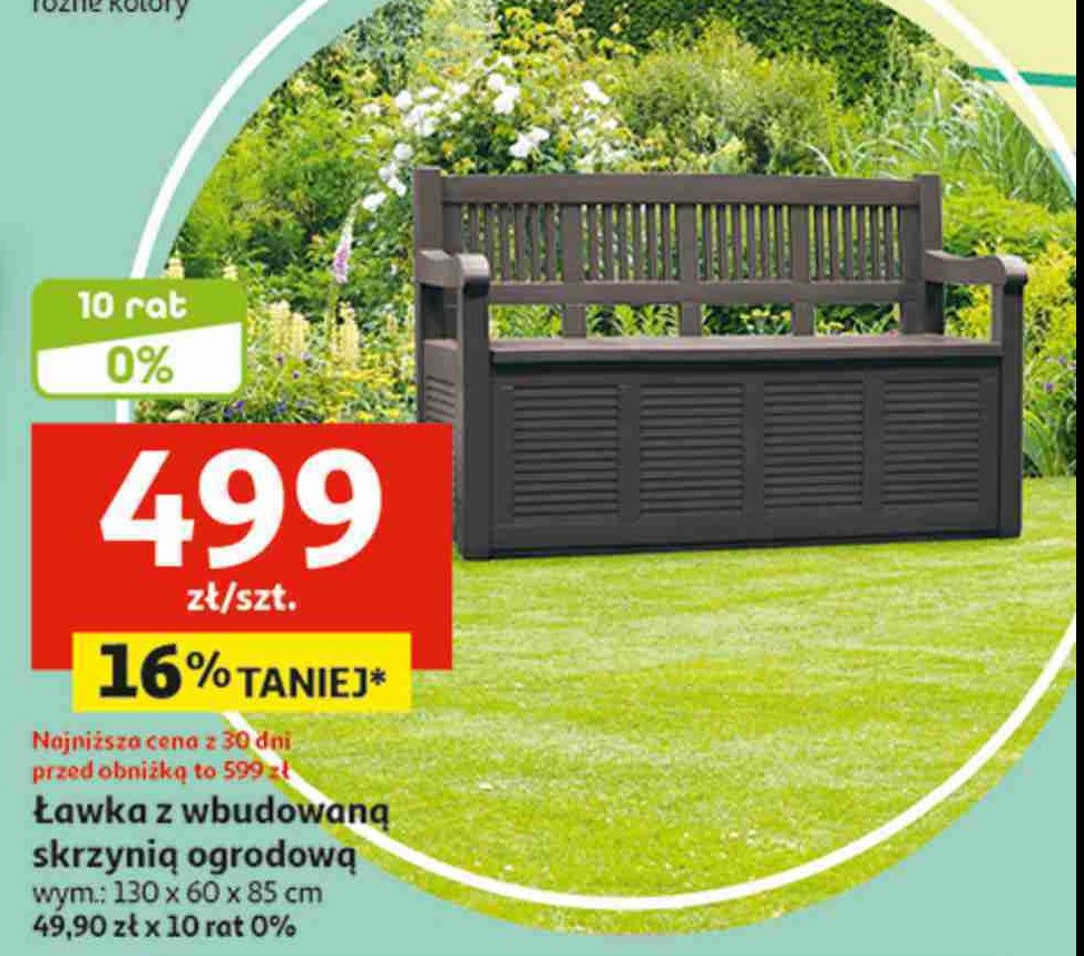 Ławka skrzynia 130 x 60 x 85 cm cecilia promocja
