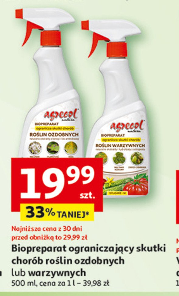 Biopreparat do roślin ozdobnych Agrecol promocja w Auchan