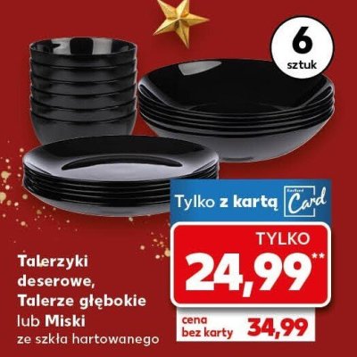Talerzyki deserowe, Talerze głębokie lub Miski SWITCH ON ze szkła hartowanego 6 sztuk promocja w Kaufland