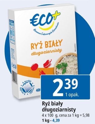 Ryż biały długoziarnisty Eco+ promocja w Leclerc