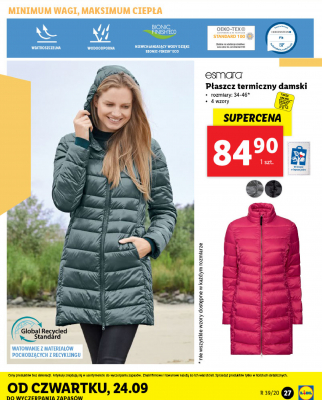 Płaszcz termiczny 34 - 46 Esmara promocja