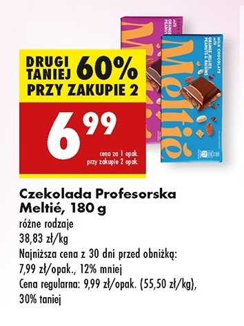 Czekolada z orzechami i kawałkami pomarańczy Meltie promocja