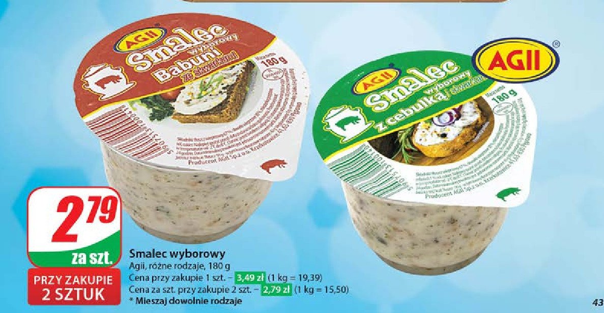 Smalec domowy ze skwarkami Agii promocja