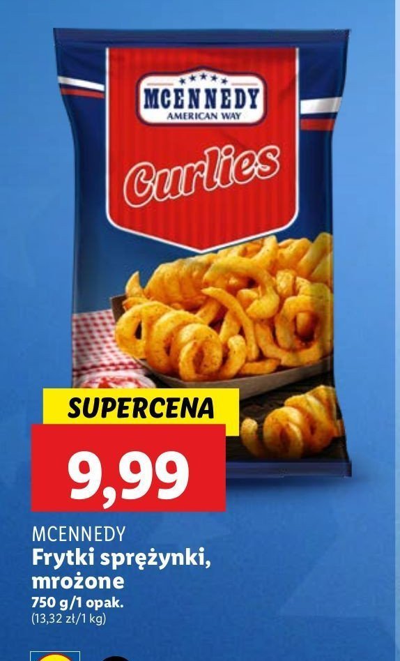 Frytki curlies classic Mcennedy promocja