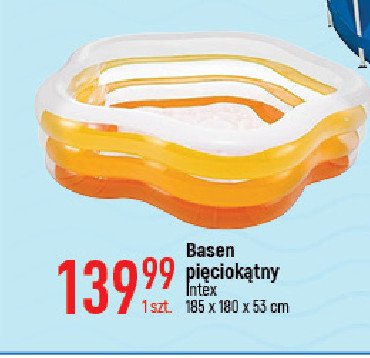 Basen pi臋ciok膮tny 185 x 180 x 53 cm Intex promocja