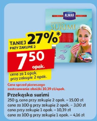 Przekąska surimi Almar promocja w Auchan
