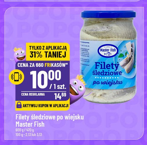 Filety śledziowe po wiejsku Master fish promocja w POLOmarket