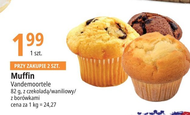 Muffin waniliowy Vandemoortele promocja
