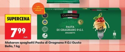 Makaron spaghetti Pasta di Gragnano P.G.I Gusto Bello promocja w Biedronka