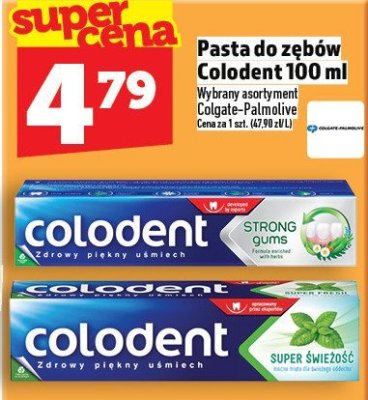Pasta do zębów Colodent 100 ml promocja w TOPAZ