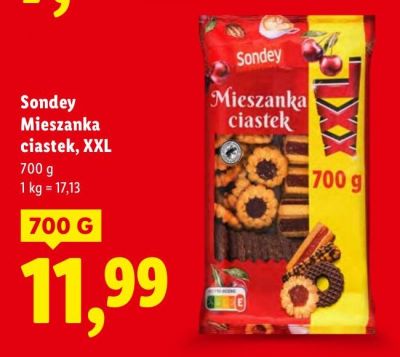 Ciastka Sondey Mieszanka ciastek, XXL promocja w Lidl