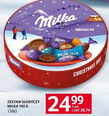 Zestaw słodyczy Milka Christmas Box 195 g promocja w Selgros