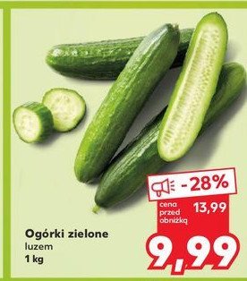 Ogórki zielone promocja w Kaufland