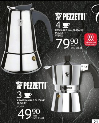 Kawiarka na 4 filiżanki Pezzetti promocja w Selgros