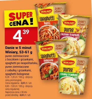 Danie w 5 minut Winiary, 53-61 g promocja w Twój Market
