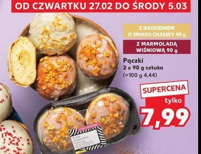 Pączki z marmolada wiśniową promocja w Kaufland