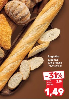 Bagietka pszenna promocja w Kaufland