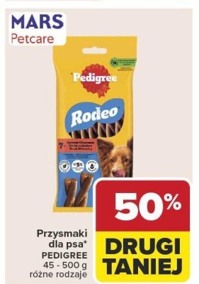 Przysmaki dla psa PEDIGREE Rodeo promocja w Carrefour