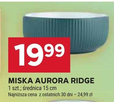 Miska AURORA RIDGE 1 szt., średnica 15 cm promocja w Stokrotka