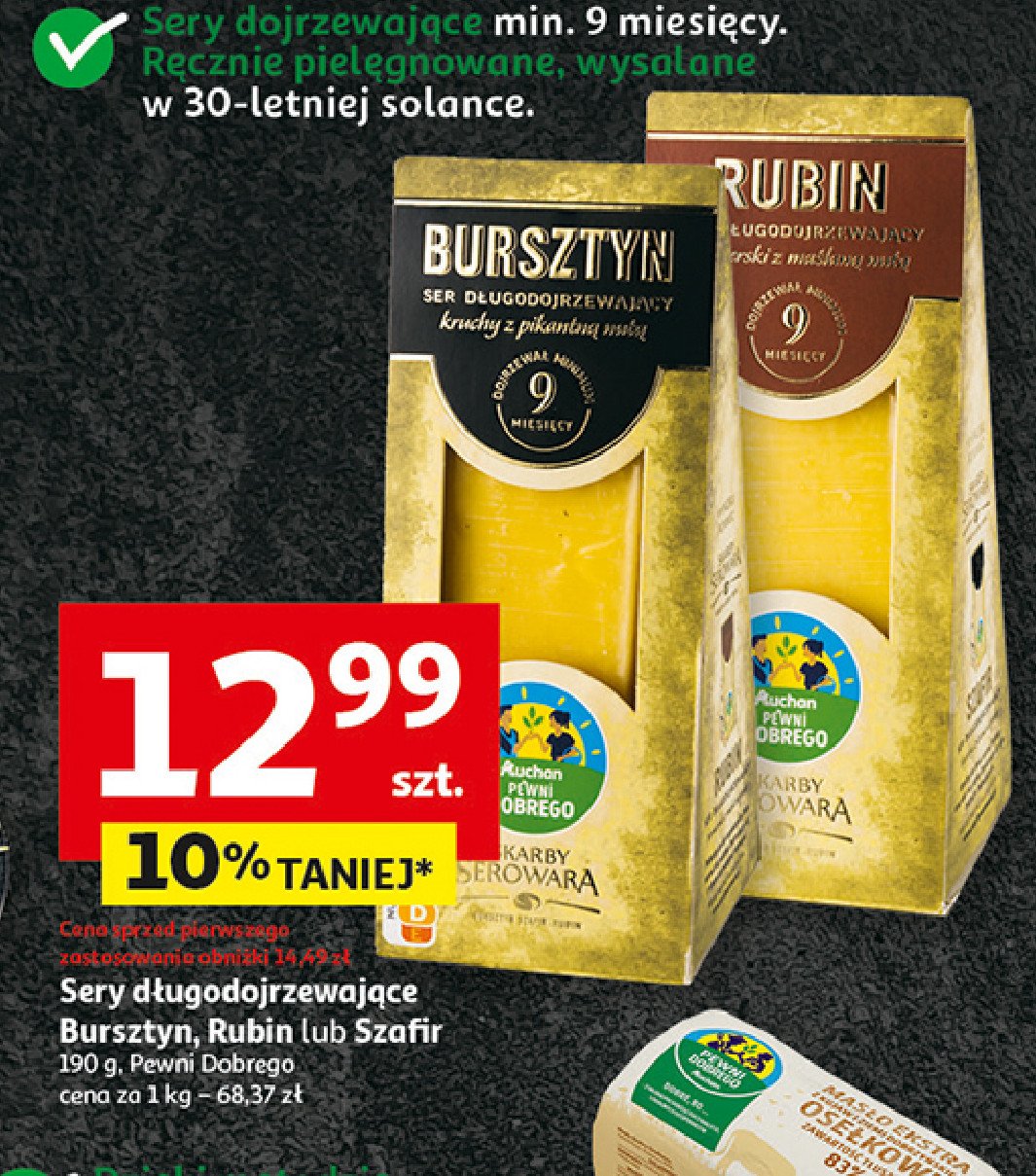 Ser szafir Auchan pewni dobrego promocja w Auchan