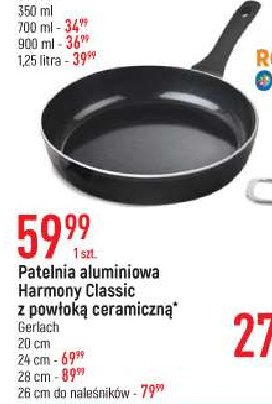 Patelnia harmony classic 20 cm z pow艂ok膮 ceramiczn膮 Gerlach promocja