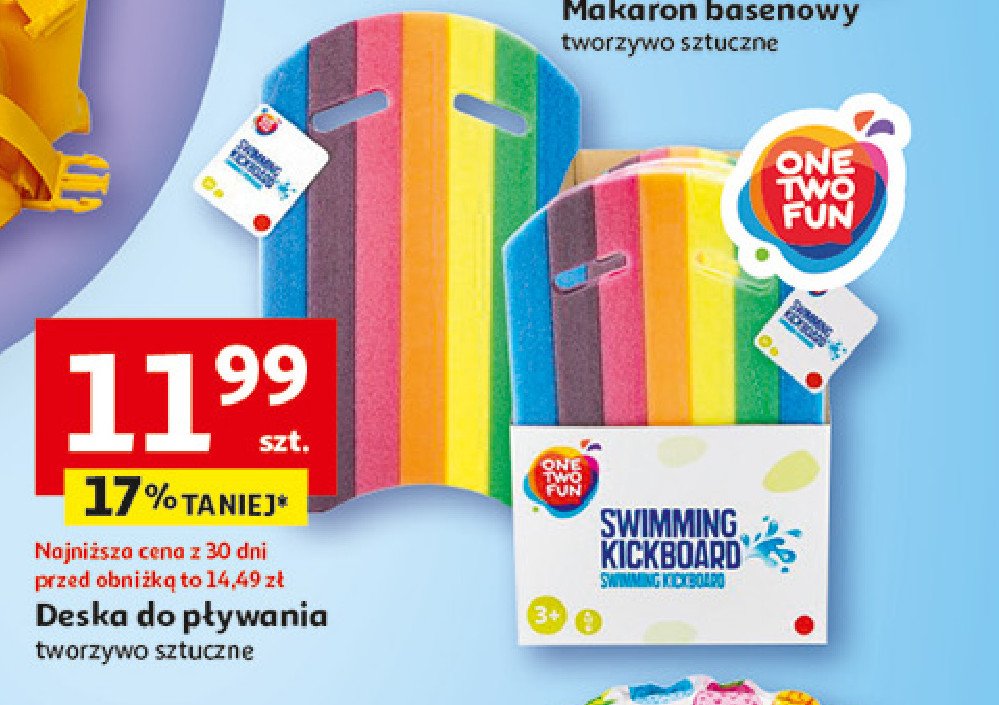 Deska do pływania 103 x 46 cm One two fun promocja w Auchan
