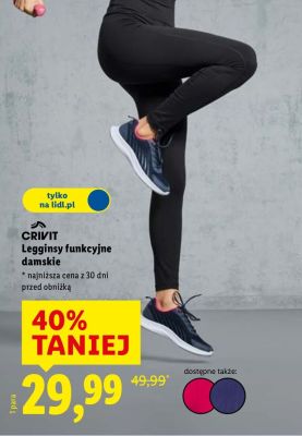 Legginsy funkcyjne damskie  promocja w Lidl
